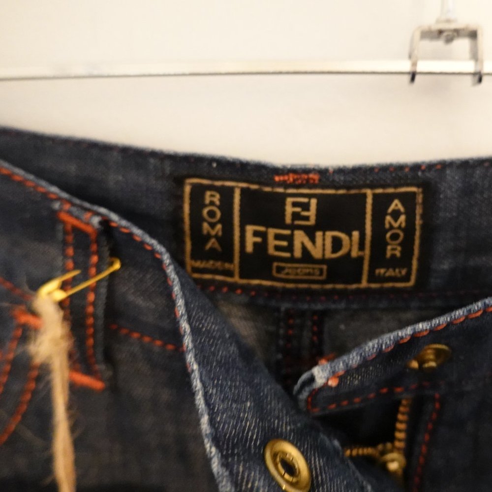 Vintage Fendi Denim Straight Leg Jeans Size 28 (IT 42) (VGUC)